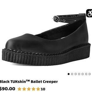 Black Ballet Creeper Shoes- 9